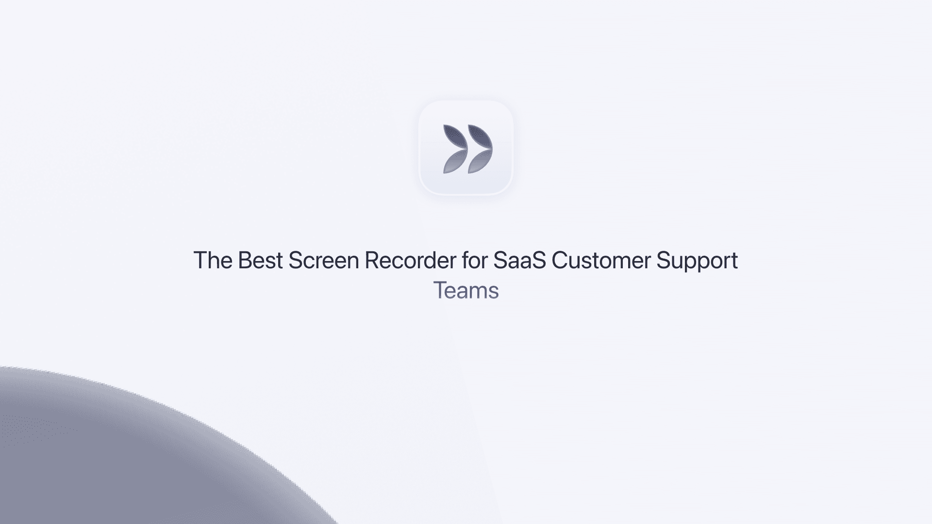 A customer support agent creating a polished screen recording response