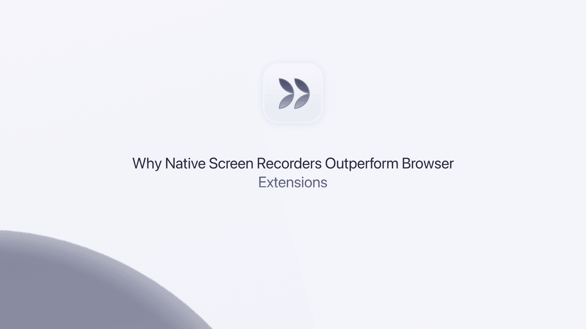 Comparing native desktop screen recording with browser extension recording